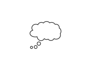 Fototapeta premium Bubble speech icon. Vector illustration. Flat design.
