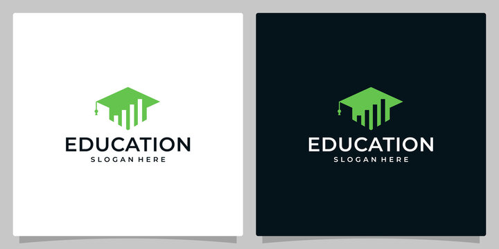 College, Graduate, Campus, Education logo design and investment logos. Premium Vector