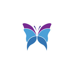 Abstract Butterfly logo template. simple Vector logo illustration.