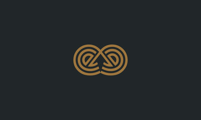 Fototapeta na wymiar Creative letter ee graphic lines alphabet icon/logo design
