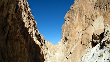 color canyon and white canyon from Sinai desert and mountains 