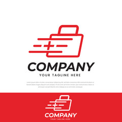 Simple medical bag design logo quick icon vector design,clinic,doctor,hospital.