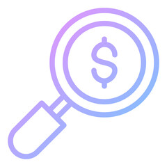 market research gradient icon