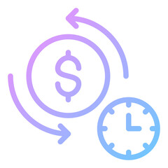 time gradient icon