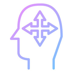 decision making gradient icon