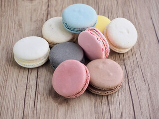 다양한 색상의 마카롱