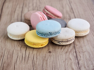 다양한 색상의 마카롱