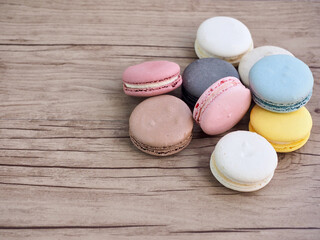 다양한 색상의 마카롱