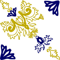 Azulejo style tile for design