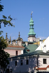 dach kamienic starego miasta Zamość