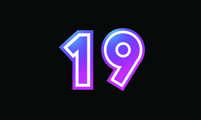19 New Number Metaverse Color Purple Business
