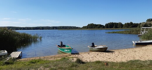 cz&oacute;łno, jezior, woda, krajobraz, niebo, charakter, rzeka, lato, połowowych, podr&oacute;ż, cz&oacute;łno, kajak, morski, cichy, brzeg, plaza, wybrzeze, sundown, spokojny, bory, naczynie, sadzawka