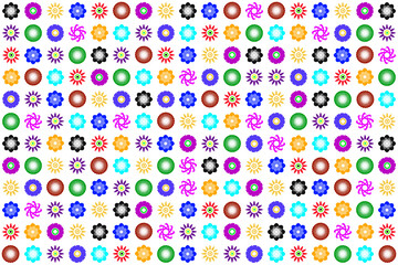 Textura o fondo de flores de colores