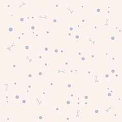 Flower vector on a white background. Abstract seamless pattern. Textile factory print Minimalist abstract flowers. Linear set. Botanical vector drawing