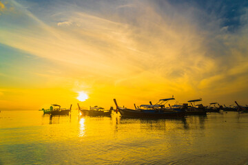 Fototapeta na wymiar Morning fresh at Lipe Island, Satun, Thailand.