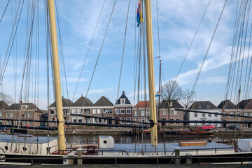 Buitenhaven in Genemuiden, Overijssel Province, The Netherlands