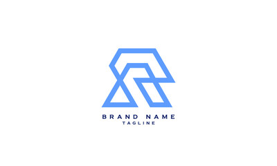 AR, RA, Abstract initial monogram letter alphabet logo design