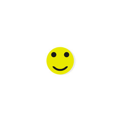Smiley icon, yellow happy emoji.