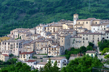 Fototapeta premium Barrea, old village in Abruzzi, Italy