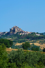 Fototapeta na wymiar View of Limosano, old village in Campobasso province, Molise
