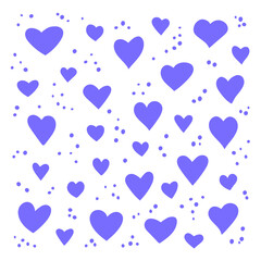 pattern with purple hearts