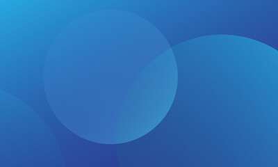 Abstract blue background with circles. Vector illustration