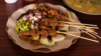 Chicken Satay - Delicious Chicken Satay reaqday to eat on the table