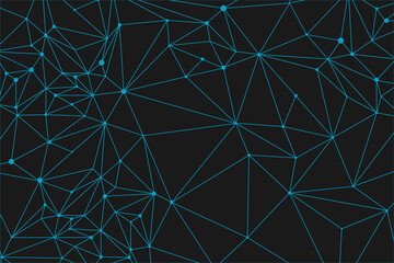 Future space texture. Modern geomeric dna structure grid. Dark blue technology background