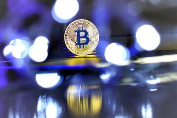 Concept of Bitcoin currency