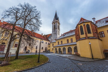 Fototapeta na wymiar Trebon. Historical town in South Bohemian Region. Czech Republic.