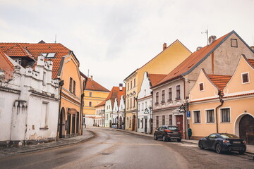 Naklejka na ściany i meble Old town of Trebon, Czech Republic