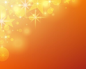 Light sky Christmas snowflakes stars bokeh background