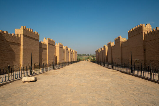 Architecture of the ancient city of Babylon, Iraq