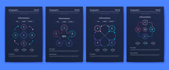 Vector graphics infographics with mobile phone. Template for creating mobile applications, workflow layout, diagram, banner, web design, business reports