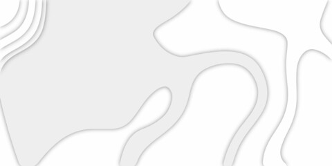 White paper art design. Vector paper cut illustration. 3d paper cut background