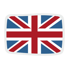 United Kingdom Flag. English stickers. British flag