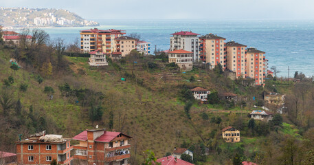 Mountain landscape of Surmene town, Trabzon