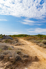 sand dunes and blue sky