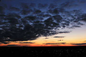 Obraz premium Multicolored sunset sky