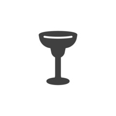 Margarita glass vector icon