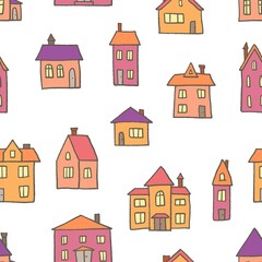 European town vector background