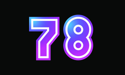 78 New Number Metaverse Color Purple Business