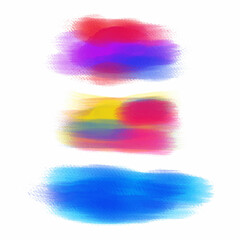 Watercolor brush stroke Set  isolated