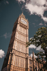 big Ben and Westmister Abbey  London  UK