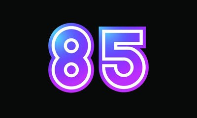 85 New Number Metaverse Color Purple Business