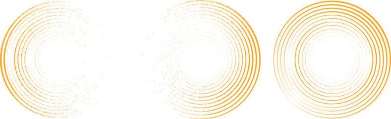Fototapeta premium Grunge lines in Circle Form . Spiral Vector Illustration .Textured round Logo . Design element . Abstract Geometric circular shapes .Rotating grunge radial line. Concentric circles