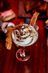 Perfect Burger Fried Chicken French Fries Bacon Barbecue Sauce Onion Rings Fast Food