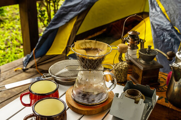  	アウトドアでコーヒー　Authentic coffee to enjoy outdoors