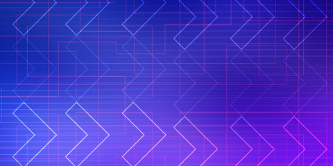 2d illustration Abstract futuristic electronic circuit technology background