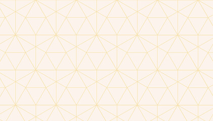 Abstract vector background of tan geometrical lines forming pattern on pale pink background. Seamless pattern. Classic, simple, clean design. Copy space.